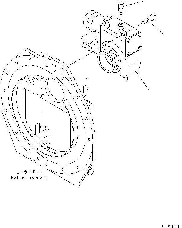 Схема запчастей Komatsu RSD254-2 - ROLL КРЕПЛЕНИЕ (INTEGRAL ТИП) (ДЛЯ ДВОЙН. ПОВОРОТН.) WORM ПРИВОД ROLL КРЕПЛЕНИЕ (DOBULE ПОВОРОТН. INTEGRAL ТИП ) (FV)