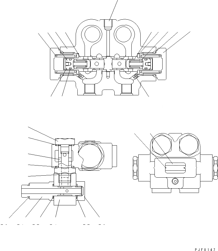 Схема запчастей Komatsu RSD304-2 - ROLL КРЕПЛЕНИЕ (INTEGRAL ТИП) (ДЛЯ ДВОЙН. ПОВОРОТН.) (ВНУТР. ЧАСТИ) COUNTER BALANCE КЛАПАН ROLL КРЕПЛЕНИЕ (DOBULE ПОВОРОТН. INTEGRAL ТИП ) (FV)