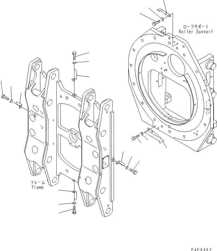 Схема запчастей Komatsu RSD458-1 - ROLL КРЕПЛЕНИЕ (ИНДИКАТОР) (INTEGRAL ТИП) (ДЛЯ ДВОЙН. ПОВОРОТН.) ROLL КРЕПЛЕНИЕ(DOBULE ПОВОРОТН.-INTEGRAL ТИП) (FV МАЧТА)