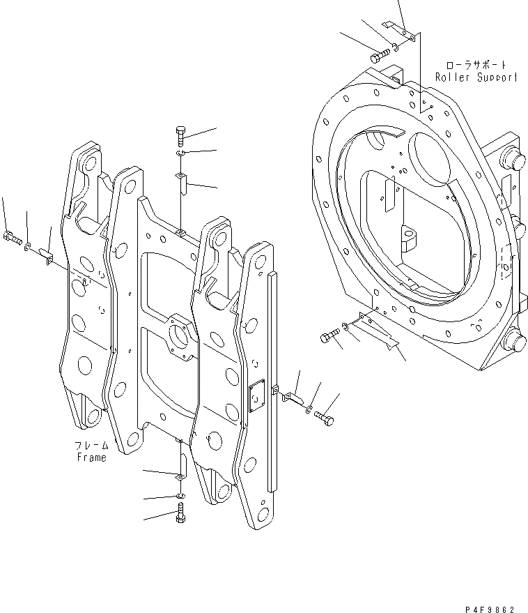 Схема запчастей Komatsu RSD458-1 - ROLL КРЕПЛЕНИЕ (ИНДИКАТОР) (INTEGRAL ТИП) (ДЛЯ ДВОЙН. ПОВОРОТН.) (ДЛЯ OPEN ШИР. 8MM) ROLL КРЕПЛЕНИЕ(DOBULE ПОВОРОТН.-INTEGRAL ТИП) (FV МАЧТА)