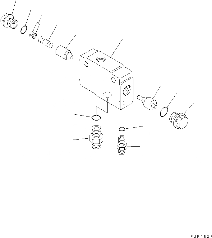 Схема запчастей Komatsu RSE156-1 - ROLL КРЕПЛЕНИЕ (КОНТРОЛЬ КЛАПАН) ROLL КРЕПЛЕНИЕ (ДЛЯ FREE VIEW МАЧТА)