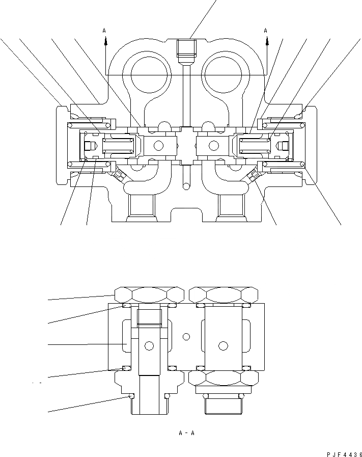 Схема запчастей Komatsu RSE303-1 - ROLL КРЕПЛЕНИЕ (INTEGRAL ТИП) (ДЛЯ ОДИНОЧН. ПОВОРОТН. И HALF SPLIT) (ВНУТР. ЧАСТИ) COUNTER BALANCE КЛАПАН ROLL КРЕПЛЕНИЕ (ОДИНОЧН. ПОВОРОТН. И HALF SPRIT INTEGRAL ТИП) (FV)