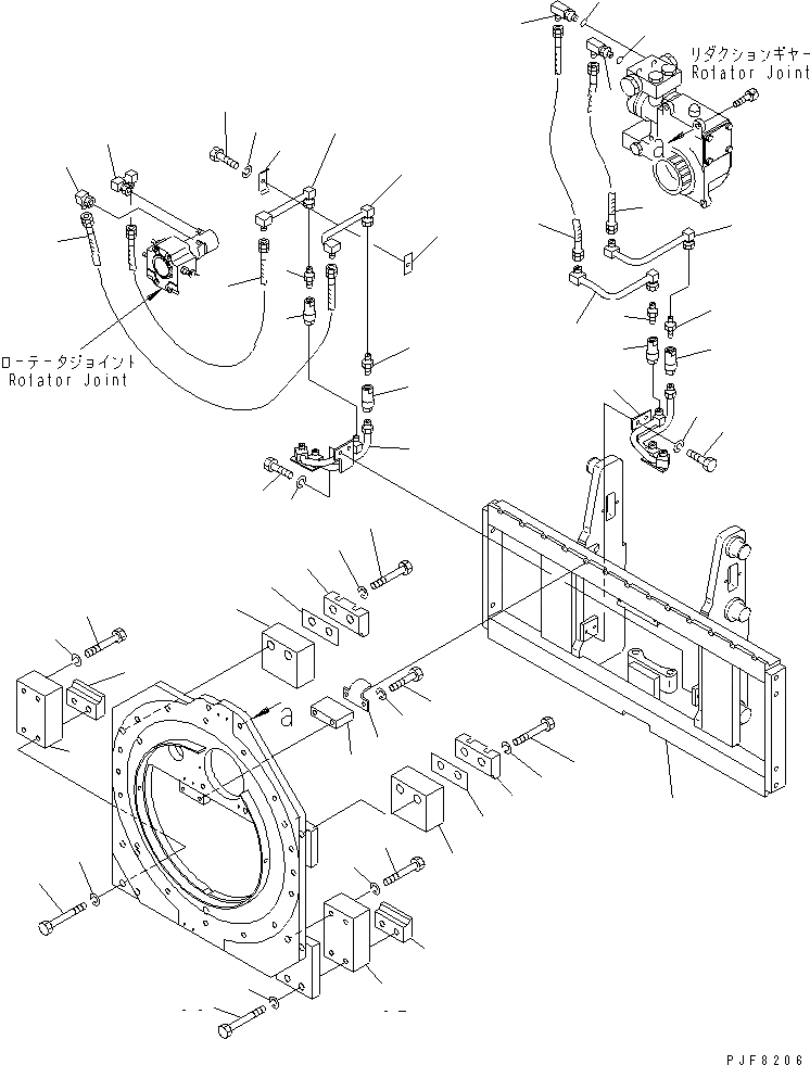 Схема запчастей Komatsu RSE304-2 - ROLL КРЕПЛЕНИЕ (КРЮК ТИП) ТРУБЫ COMMON ROLL КРЕПЛЕНИЕ (S/S КРЮК ТИП) (EXCLUSIVE ЧАСТИ ДЛЯ VT МАЧТА)