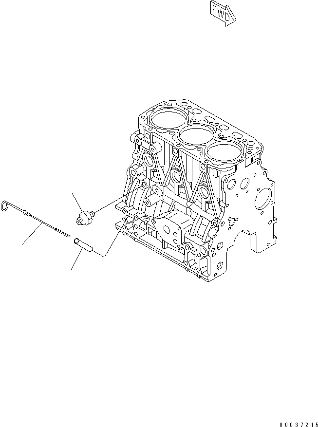 Схема запчастей Komatsu S3D84E-5P-BA - БЛОК ЦИЛИНДРОВ АКСЕССУАРЫ ДВИГАТЕЛЬ