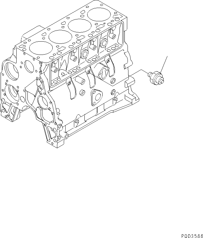 Схема запчастей Komatsu S4D102E-1F - МАСЛ. PRESSURE ПЕРЕКЛЮЧАТЕЛЬ(№78-) ДВИГАТЕЛЬ