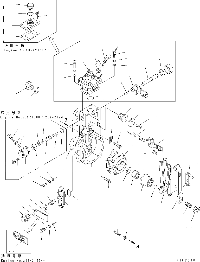 Схема запчастей Komatsu S4D102E-1F-US - ТОПЛ. НАСОС (РЕГУЛЯТОР) (/) (ВНУТР. ЧАСТИ)(№9-) ДВИГАТЕЛЬ