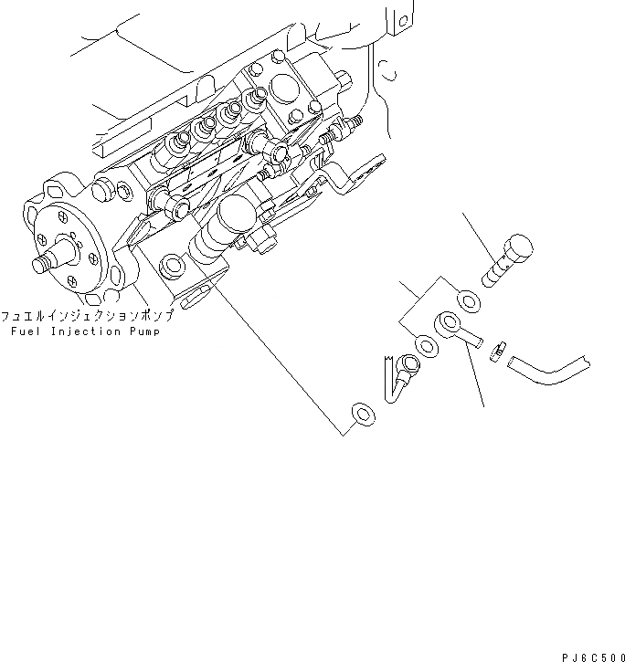 Схема запчастей Komatsu S4D102E-1K - НАСОС ПОДКАЧКИ ТОПЛИВА(№8-) ДВИГАТЕЛЬ