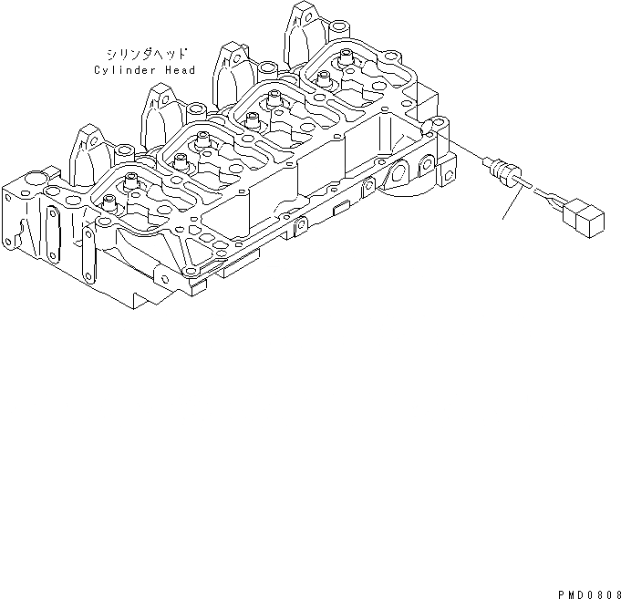 Схема запчастей Komatsu S4D102E-1E-2 - ДАТЧИК ТЕМПЕРАТУРЫ ВОДЫ ДВИГАТЕЛЬ