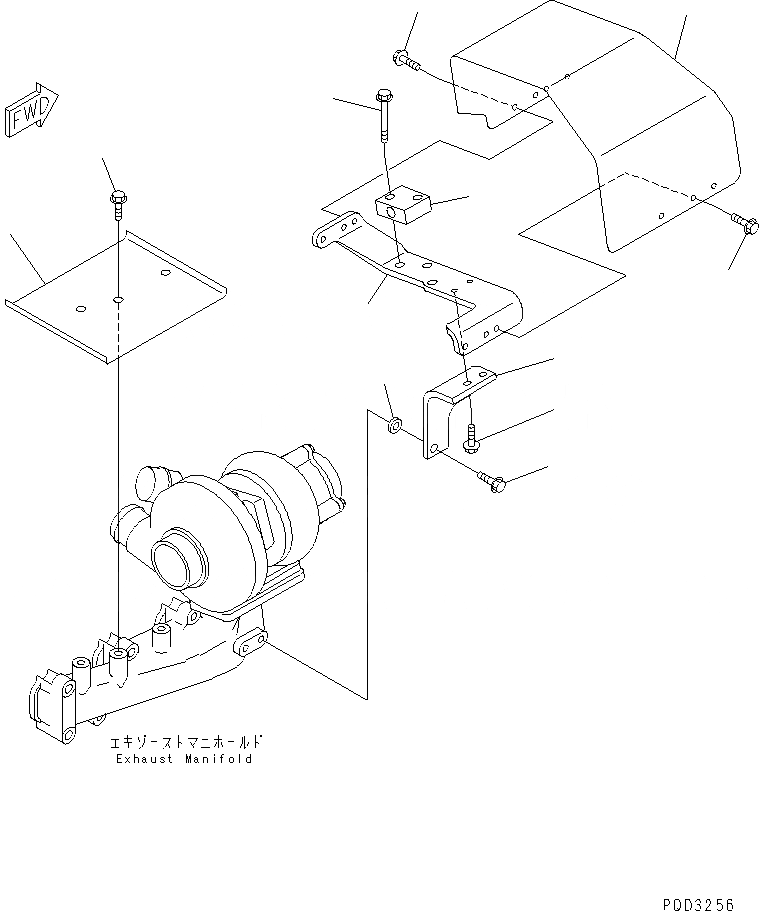 Схема запчастей Komatsu S4D102E-1L - RAIN COVER(№77-) ДВИГАТЕЛЬ