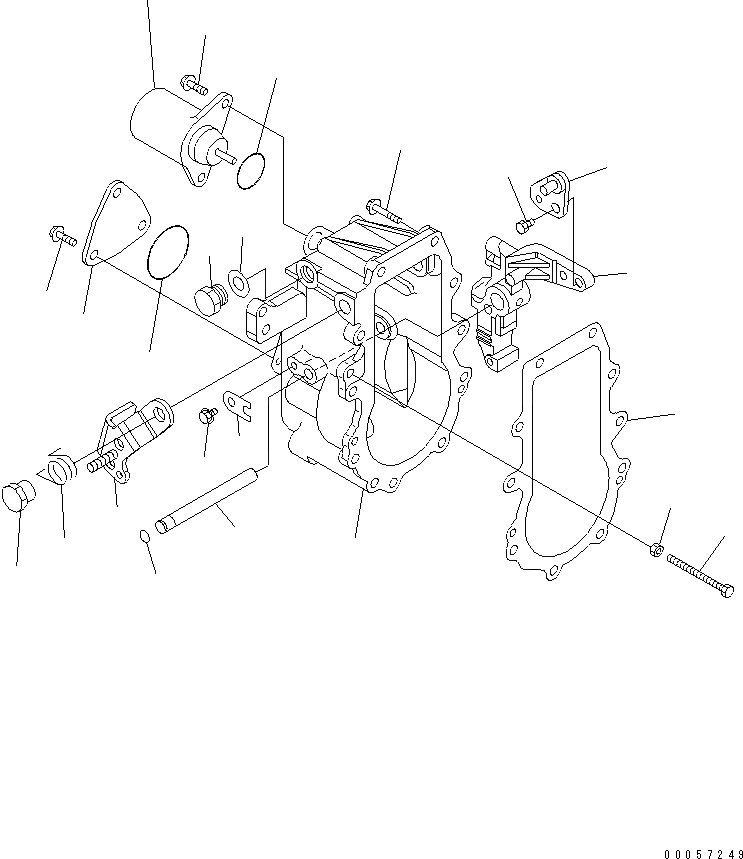 Схема запчастей Komatsu S4D84E-5P-BA - ТОПЛ. НАСОС (ВНУТР. ЧАСТИ) (РЕГУЛЯТОР) ДВИГАТЕЛЬ