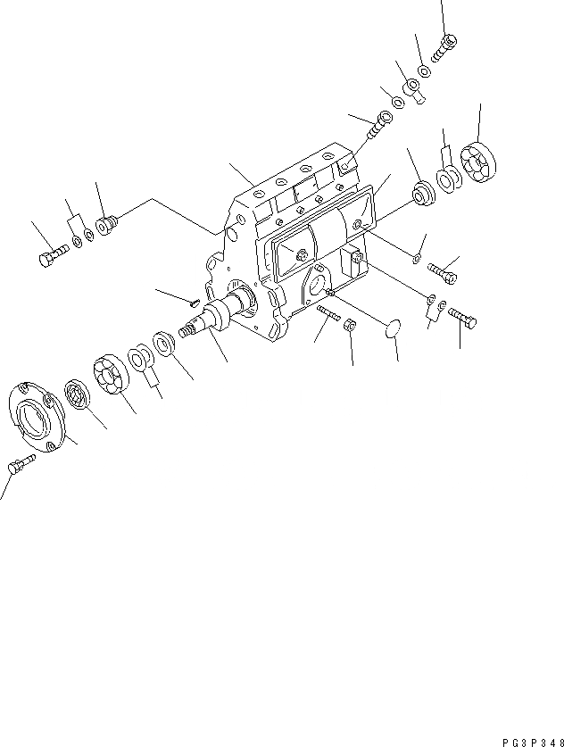 Схема запчастей Komatsu S4D95L-1B - ТОПЛ. НАСОС (НАСОС) (/)(№88-798) ТОПЛИВН. СИСТЕМА