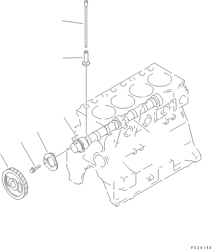 Схема запчастей Komatsu S4D95L-1E - - -