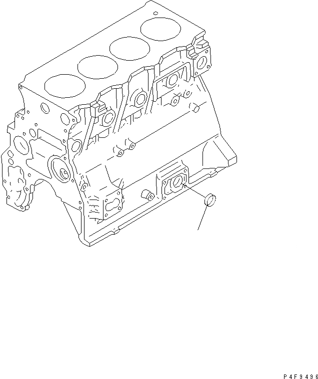 Схема запчастей Komatsu S4D95LE-3-CX - BLIND ЗАГЛУШКА ДВИГАТЕЛЬ