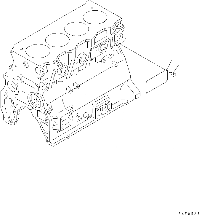 Схема запчастей Komatsu S4D95LE-3-CX - ТАБЛИЧКИ (АНГЛ.) ДВИГАТЕЛЬ