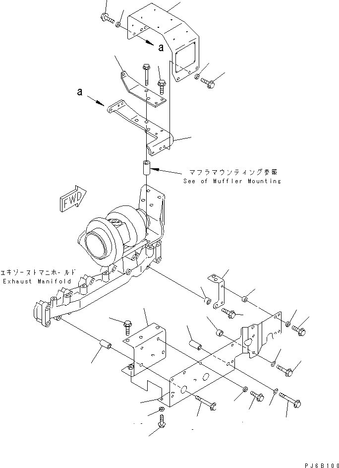 Схема запчастей Komatsu S6D102E-1X-6L - ТЕРМОЗАЩИТА(№8-) ДВИГАТЕЛЬ