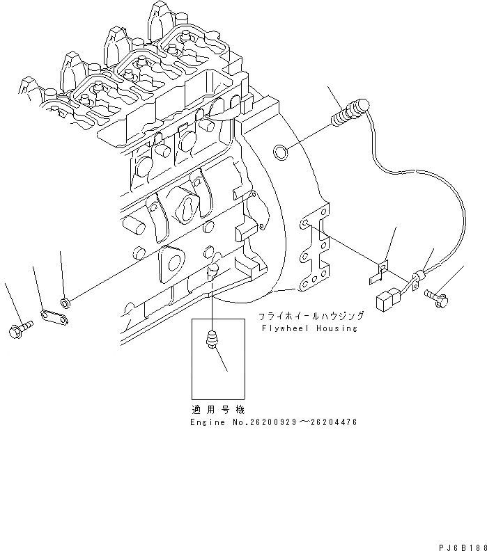 Схема запчастей Komatsu S6D102E-1F - ДАТЧИК ВРАЩЕНИЯ ДВИГАТЕЛЬ