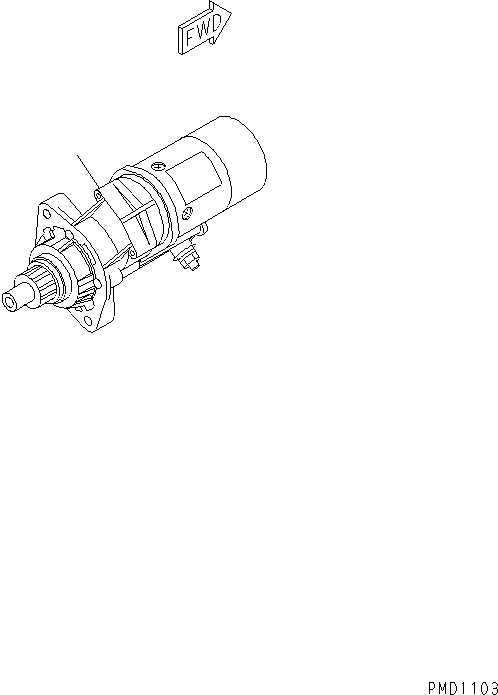 Схема запчастей Komatsu S6D102E-1C-Z - СТАРТЕР (.KW)(№9-) ДВИГАТЕЛЬ