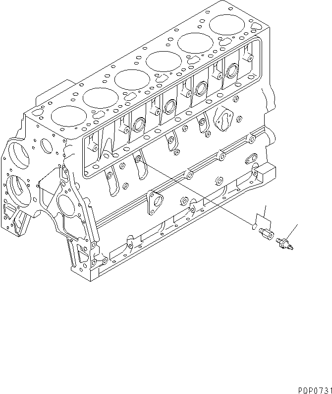 Схема запчастей Komatsu S6D102E-1AB - МАСЛ. PRESSURE ПЕРЕКЛЮЧАТЕЛЬ(№9-) ДВИГАТЕЛЬ