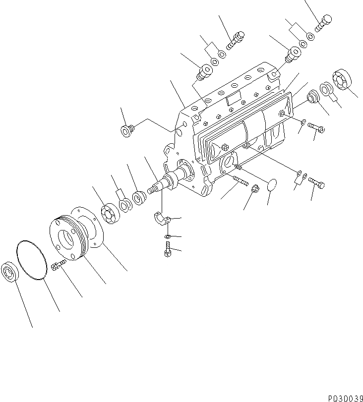 Схема запчастей Komatsu S6D102E-1C-CA - ТОПЛ. НАСОС (НАСОС) (/) (Z-СПЕЦ-Я.) (ВНУТР. ЧАСТИ) ДВИГАТЕЛЬ