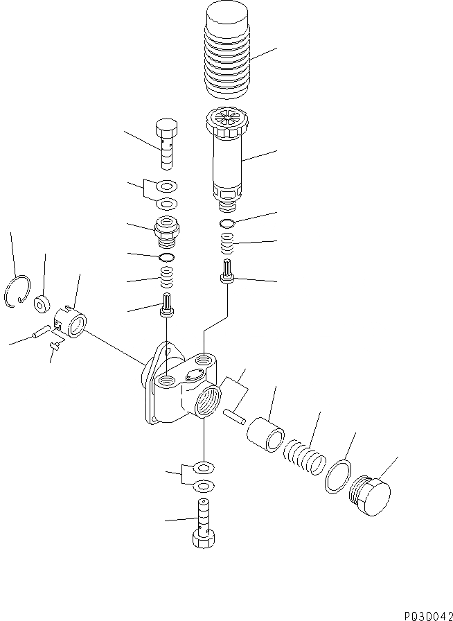 Схема запчастей Komatsu S6D102E-1C-CA - ТОПЛ. НАСОС (ПОДКАЧИВАЮЩ. НАСОС) (A-СПЕЦ-Я.) (ВНУТР. ЧАСТИ) ДВИГАТЕЛЬ
