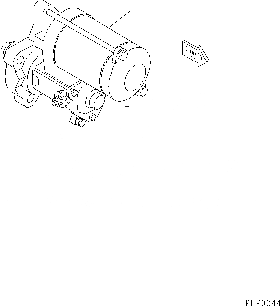 Схема запчастей Komatsu S6D102E-1AC - СТАРТЕР(№9-) ДВИГАТЕЛЬ