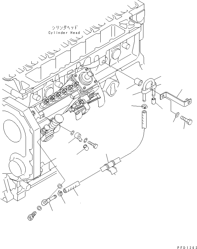 Схема запчастей Komatsu S6D102E-1C-US - ТОПЛИВН. ШЛАНГИ ДВИГАТЕЛЬ