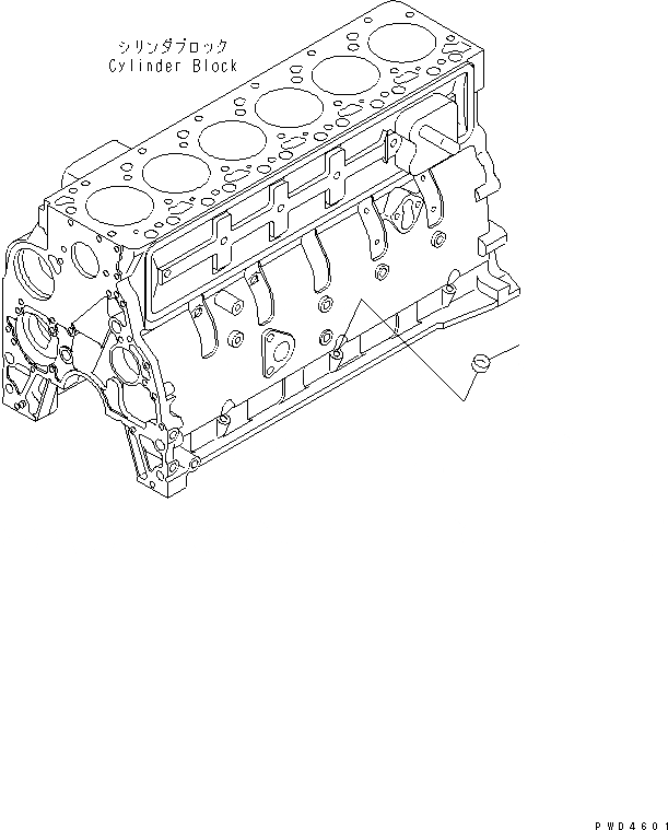 Схема запчастей Komatsu S6D102E-1Q - ЗАГЛУШКА ДВИГАТЕЛЬ