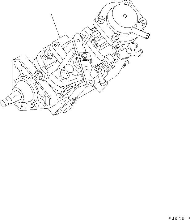 Схема запчастей Komatsu S6D102E-1S - ТОПЛ. НАСОС ДВИГАТЕЛЬ