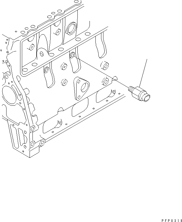 Схема запчастей Komatsu S6D102E-1AA - МАСЛ. PRESSURE ПЕРЕКЛЮЧАТЕЛЬ ДВИГАТЕЛЬ