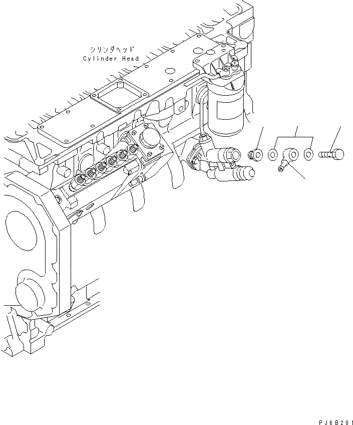 Схема запчастей Komatsu S6D102E-1BB-C - ТОПЛИВН. СОЕД. ШЛАНГОВ (ПОДКАЧИВАЮЩ. НАСОС)(№77-) ДВИГАТЕЛЬ