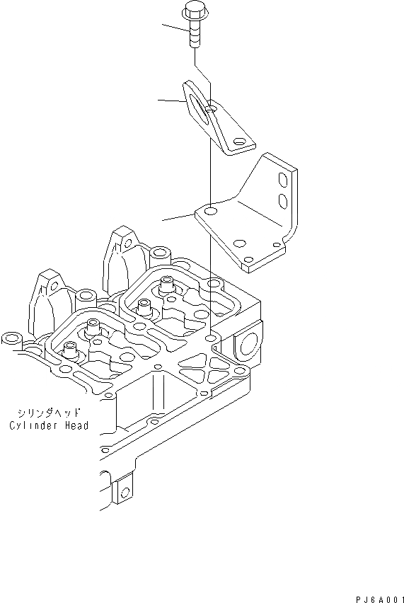 Схема запчастей Komatsu S6D102E-1DD-6 - ЗАДН. ПОДВЕСН. КРОНШТЕЙН(№877-) ДВИГАТЕЛЬ