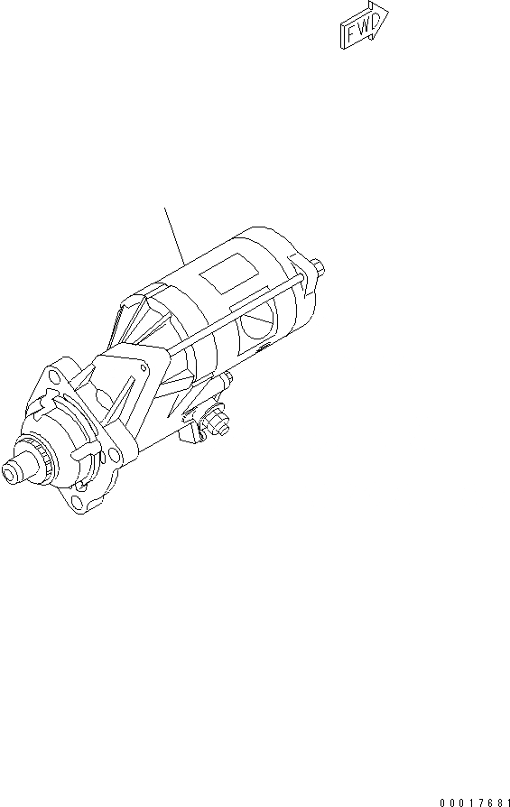 Схема запчастей Komatsu S6D102E-1W-6A - СТАРТЕР (.KW)(№7-) ДВИГАТЕЛЬ