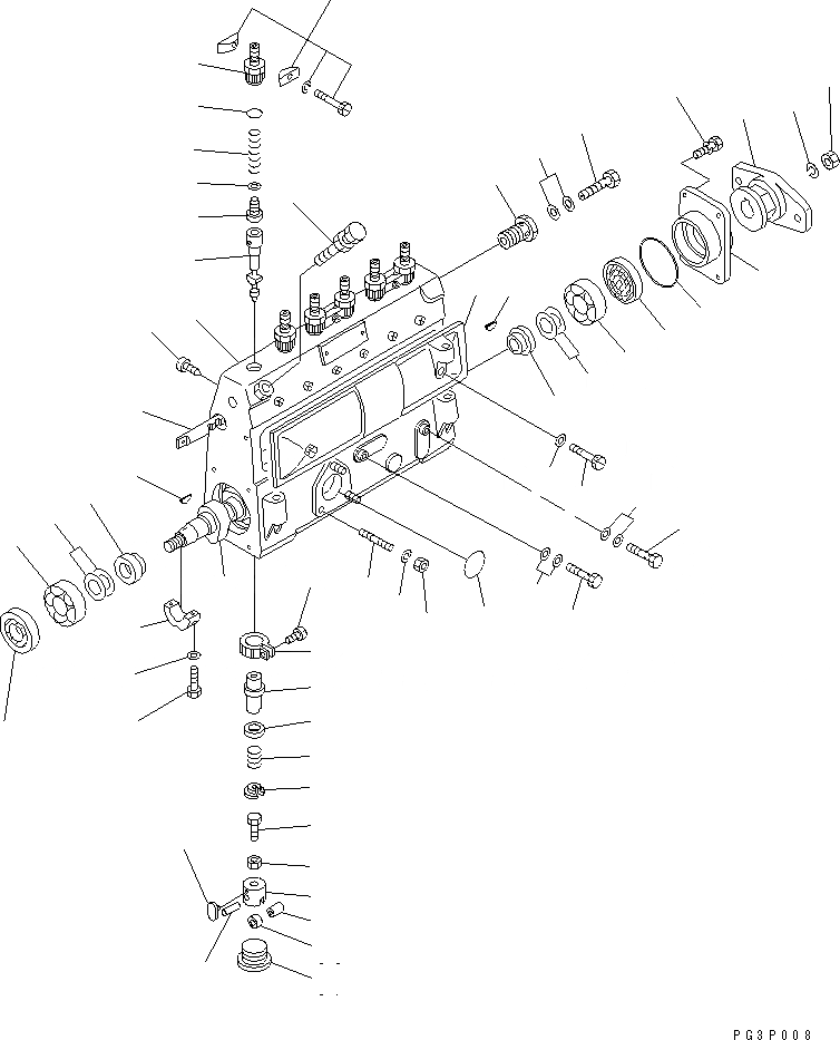 Схема запчастей Komatsu S6D105-B-1A-5 - ТОПЛ. НАСОС (НАСОС) ТОПЛИВН. СИСТЕМА