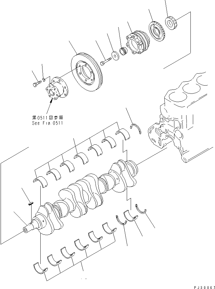 Схема запчастей Komatsu S6D105-1EE - - -