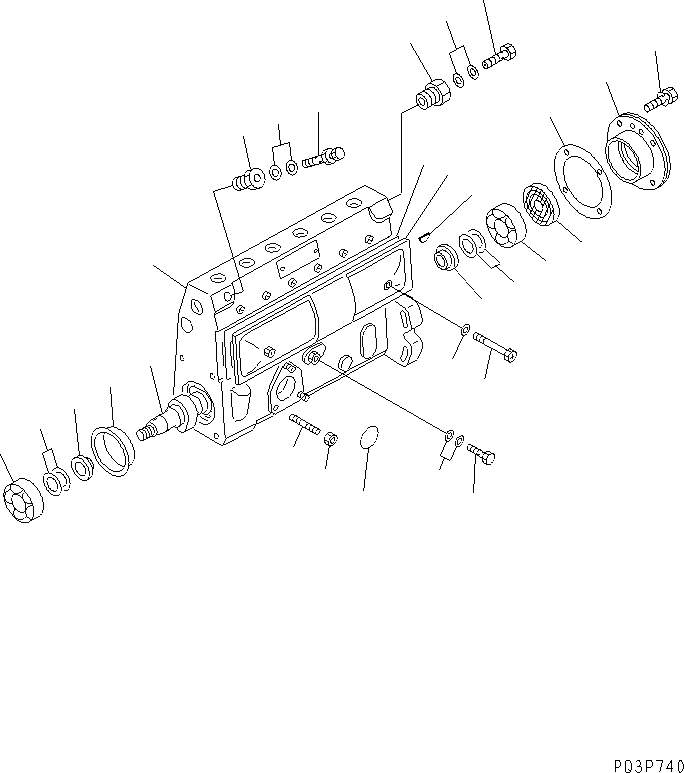 Схема запчастей Komatsu S6D108-1B - - -