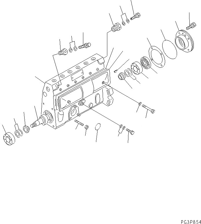 Схема запчастей Komatsu S6D108E-2A-S6 - ТОПЛ. НАСОС (НАСОС) (/) (ВНУТР. ЧАСТИ)(№-) ДВИГАТЕЛЬ