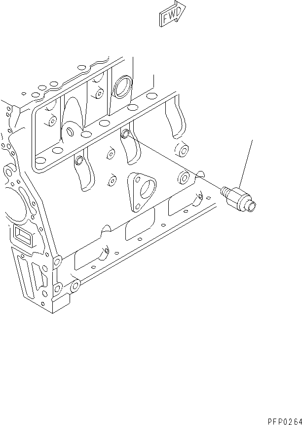 Схема запчастей Komatsu S6D114E-1-GD - МАСЛ. PRESSUPR ДАТЧИК(№99-) ДВИГАТЕЛЬ