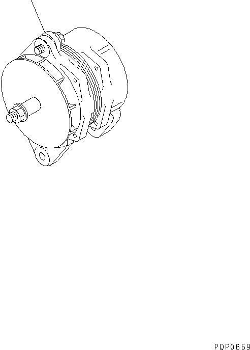 Схема запчастей Komatsu S6D114E-1-GD - ГЕНЕРАТОР(№99-) ДВИГАТЕЛЬ