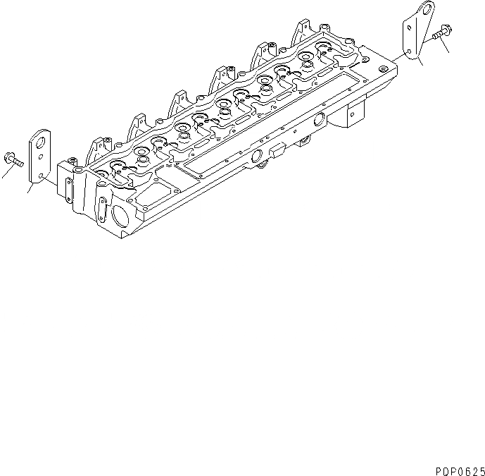 Схема запчастей Komatsu S6D114E-1-KB - ПОДВЕСН. КРОНШТЕЙН ДВИГАТЕЛЬ