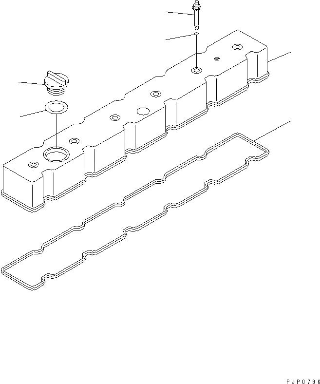 Схема запчастей Komatsu S6D114E-1-KB - КРЫШКА ГОЛОВКИ ДВИГАТЕЛЬ