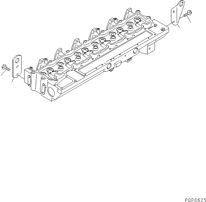 Схема запчастей Komatsu S6D114E-1A-W - ПОДВЕСН. КРОНШТЕЙН ДВИГАТЕЛЬ