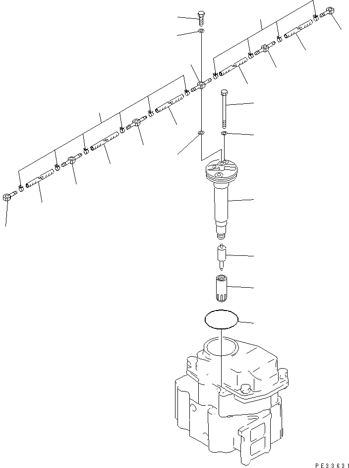 Схема запчастей Komatsu S6D125E-2F-56 - ФОРСУНКА (МОРОЗОУСТОЙЧИВ. СПЕЦИФИКАЦИЯ)(№-) ДВИГАТЕЛЬ