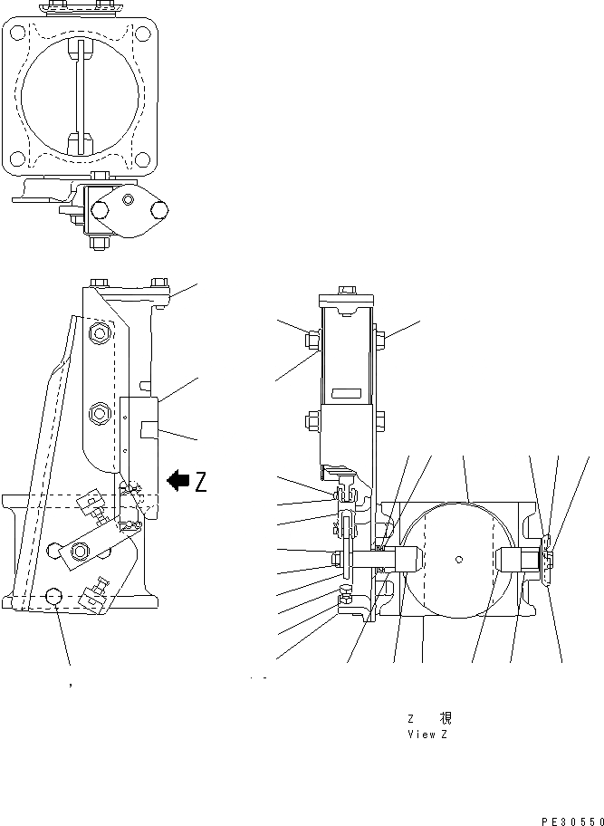 Схема запчастей Komatsu S6D125-1B8-FA - ГОРНЫЙ ТОРМОЗ (ВНУТР. ЧАСТИ)(№77-) ДВИГАТЕЛЬ