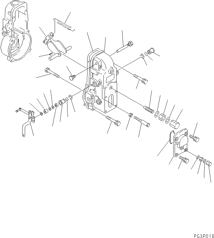 Схема запчастей Komatsu S6D125-1D-AR - ТОПЛ. НАСОС (РЕГУЛЯТОР) (/) ТОПЛИВН. СИСТЕМА