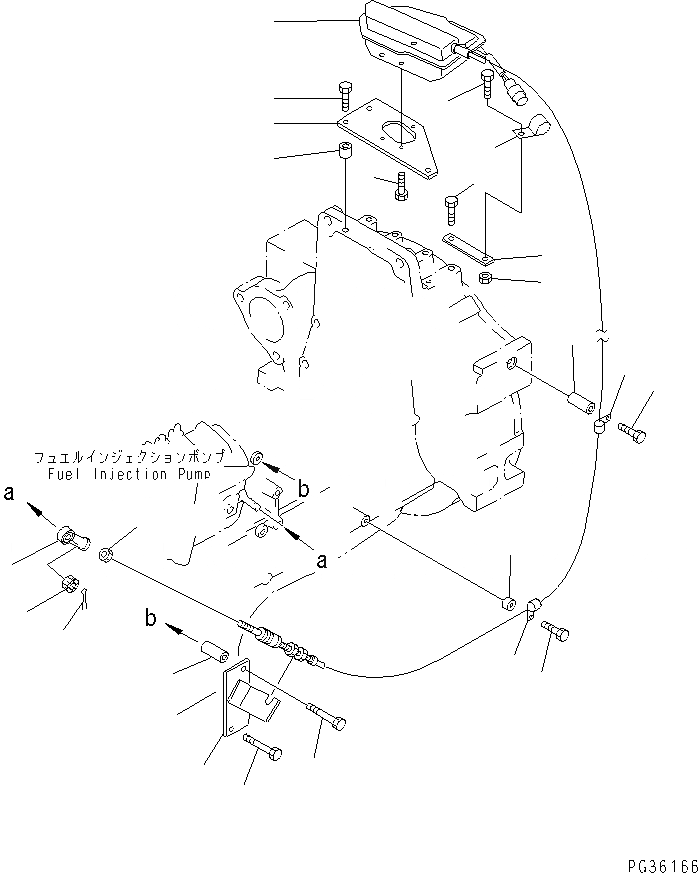 Схема запчастей Komatsu S6D140-1A - СТОП МОТОР ДВИГАТЕЛЯ И КРЕПЛЕНИЕ(№977-) ТОПЛИВН. СИСТЕМА