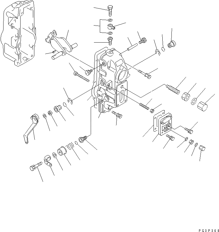 Схема запчастей Komatsu S6D140-1M - - -