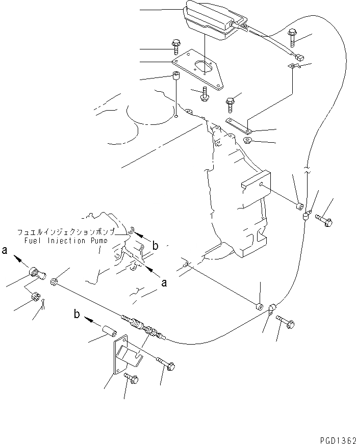 Схема запчастей Komatsu S6D140E-2D-6 - СТОП МОТОР ДВИГАТЕЛЯ(№7-) ДВИГАТЕЛЬ