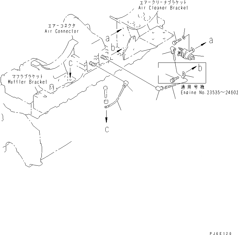 Схема запчастей Komatsu S6D140E-2B-6 - ВЫКЛЮЧАТЕЛЬ ПОДОГРЕВАТЕЛЯ ЭЛЕКТРОПРОВОДКА(№-) ДВИГАТЕЛЬ