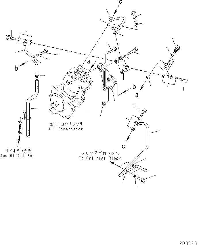 Схема запчастей Komatsu S6D140E-2C-6 - КОМПРЕССОР RELIF КЛАПАН (/)(№-) ДВИГАТЕЛЬ