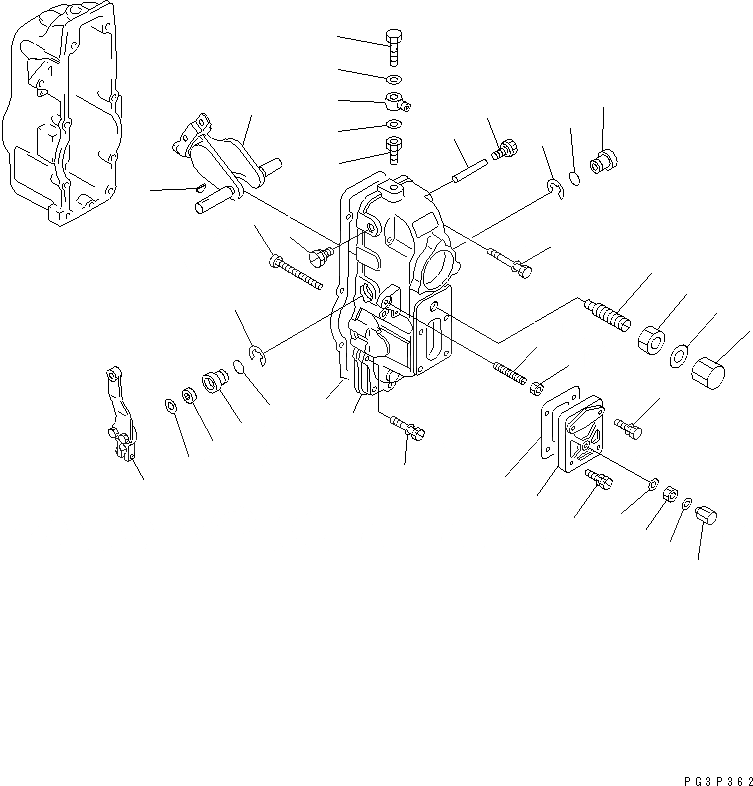 Схема запчастей Komatsu S6D155-4S - ТОПЛ. НАСОС (РЕГУЛЯТОР) (/)(№7-) ТОПЛИВН. СИСТЕМА